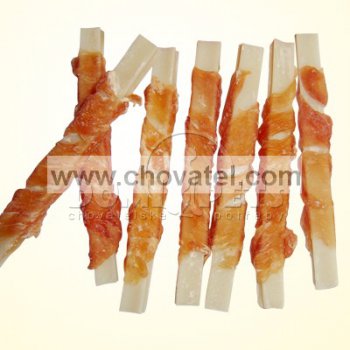 Snack - Plátky z tresky obalené kuřecím masem 250g
