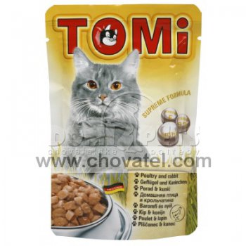 TOMi kapsička drůbeží & králík pro kočku 100g