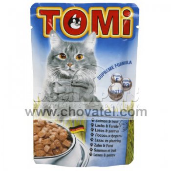 TOMi kapsička losos & pstruh pro kočku 100g