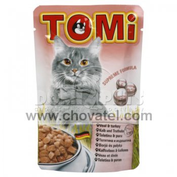 TOMi kapsička telecí & krůta pro kočku 100g