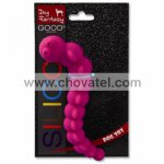 Hračka Dog Fantasy silikon červík červený 17cm