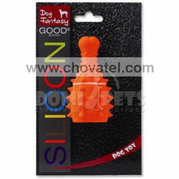 Hračka Dog Fantasy silikon stehno oranžové 10cm