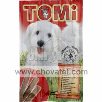 TOMi tyčinky pro psy hovězí 3ks 30g
