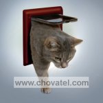 Průchozí dvířka Freecat Classic 2 funkce - hnědá