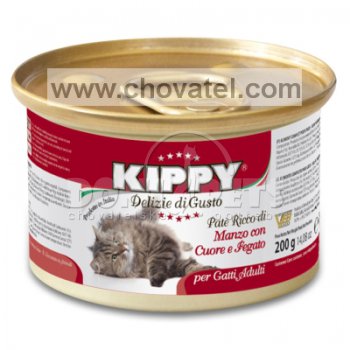 Kippy cat hovězí, srdce a játra 200g