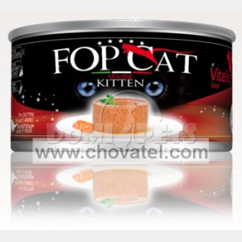 FOP CAT konzerva Mousse telecí - kotě 85g
