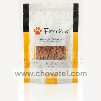 Perrito Chicken Chunkies pro kočky a malé psy 100g