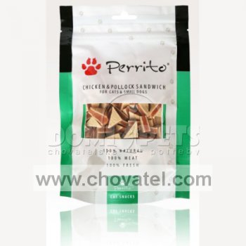 Perrito Chicken & Pollock Sandwich pro kočky a malé psy 100g