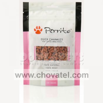 Perrito Duck Chunkies pro kočky a malé psy 100g