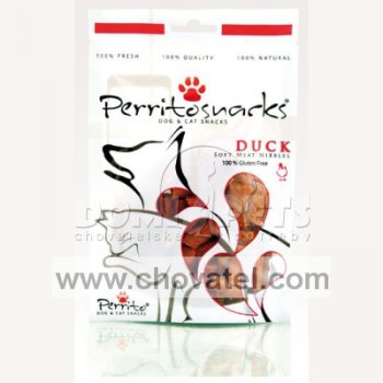 Perrito Snacks Duck Nibbles pro psy a kočky 50g