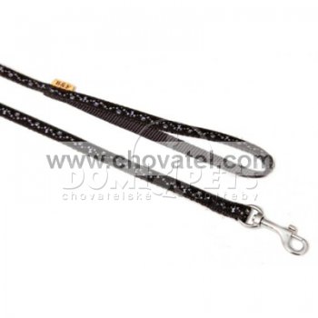 Vodítko popruh HVĚZDIČKY 10mmx130cm černá