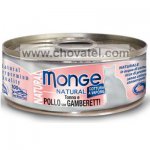 Monge Natural kuřecí maso s krevetami pro kočky 80g