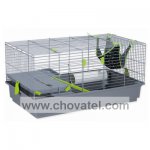 Klec SMALL ANIMAL Hynek pro fretky šedá 90x50,5x46cm