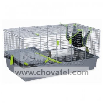 Klec SMALL ANIMAL Hynek pro fretky šedá 90x50,5x46cm