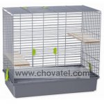 Klec SMALL ANIMAL Kotrba pro činčily šedá 70x40x65cm