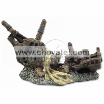 Dekorace Aqua Excellent Vrak lodi 22cm