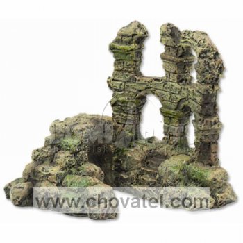 Dekorace Aqua Excellent Zřícenina hradu 11,5cm