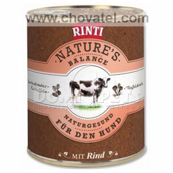 Konzerva RINTI Nature‘s Balance hovězí+brambory+vejce 800g