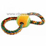 Přetahovadlo osmička barevné bavlněné + tenisák 25cm