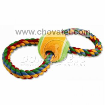 Přetahovadlo osmička barevné bavlněné + tenisák 25cm