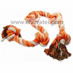 Uzel bavlněný oranžovo-bílý 95cm, 5 knotů