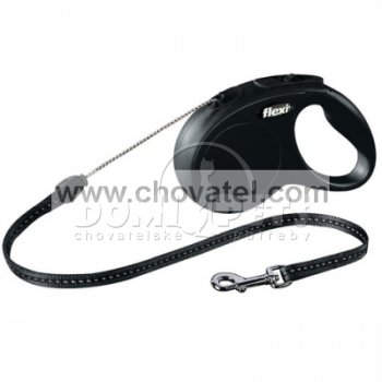 Vodítko Flexi Classic 2 (M) 8m/20kg lanko NEW černá