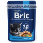 Brit Premium Cat kapsa Chicken Kitten 100g