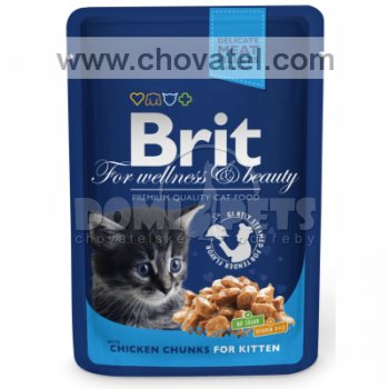 Brit Premium Cat kapsa Chicken Kitten 100g