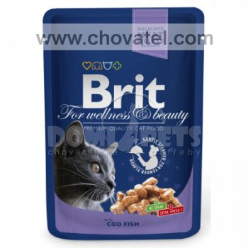 Brit Premium Cat kapsa with Cod & Fish 100g
