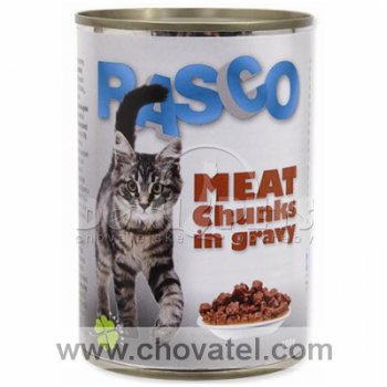 Konzerva Rasco masové kousky ve šťávě 400g cat
