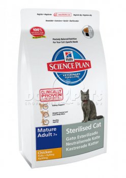 Hills Feline Adult Mature 7+ Sterilised 10kg