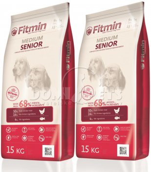 Fitmin Medium Senior 2 x 15kg SLEVA -140,-Kč