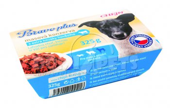 Bravo Plus vanička s hovězím masem 325g