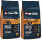 ONTARIO Adult Medium 2x13kg + 2,5kg GRATIS