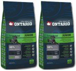 Ontario Junior Large Breed 2x13kg + 2,5kg GRATIS