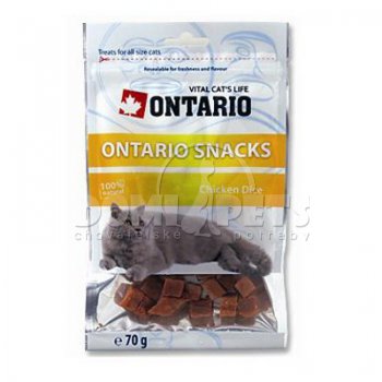 Ontario Snack Chicken Dice 70g cat