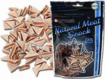 ONTARIO pochoutka Chicken Jerky Sandwich 70g - pes