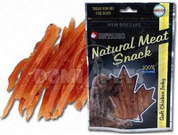 ONTARIO pochoutka Soft Chicken Jerky 70g pes