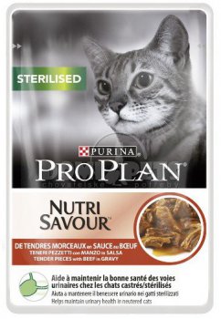Purina Pro Plan Cat Sterilised hovězí kapsička 85g