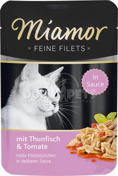 Kapsička Miamor Feine Filets tuňák a rajčata 100g