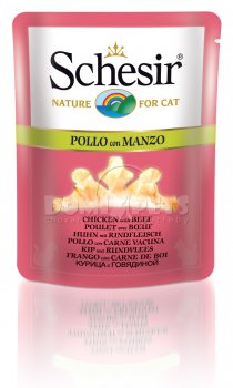 Schesir Cat Broth Pouch Chicken/Beef 70g