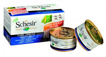 Schesir DogMultipack Tuna/Seabass 4x85g