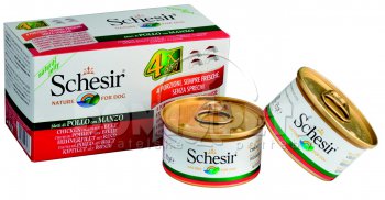 Schesir DogMultipack Chicken/Beef 4x85g