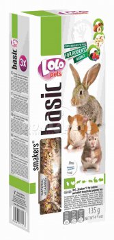 LOLO 3 klasy MIX příchutí pro hlodavce 135g