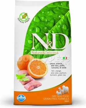 N&D Grain Free Dog Adult Fish & Orange 7kg