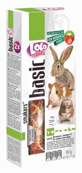 LOLO 2 klasy jahodové pro hlodavce 90g