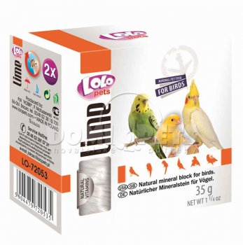 LOLOPets minerální kámen přírodní pro ptáky 40g