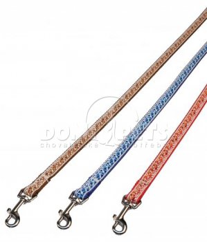 Vodítko popruh TROJÚHELNÍČKY 20mm x 150cm hnědá