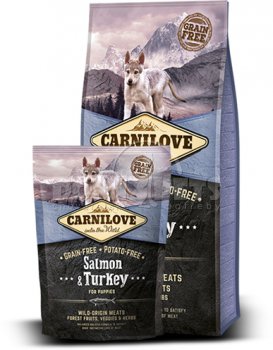 CARNILOVE Salmon & Turkey for Puppies 1,5kg