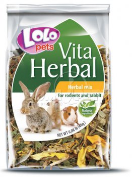 LOLOpets Vita Herbal bylinný mix pro hlodavce 40g